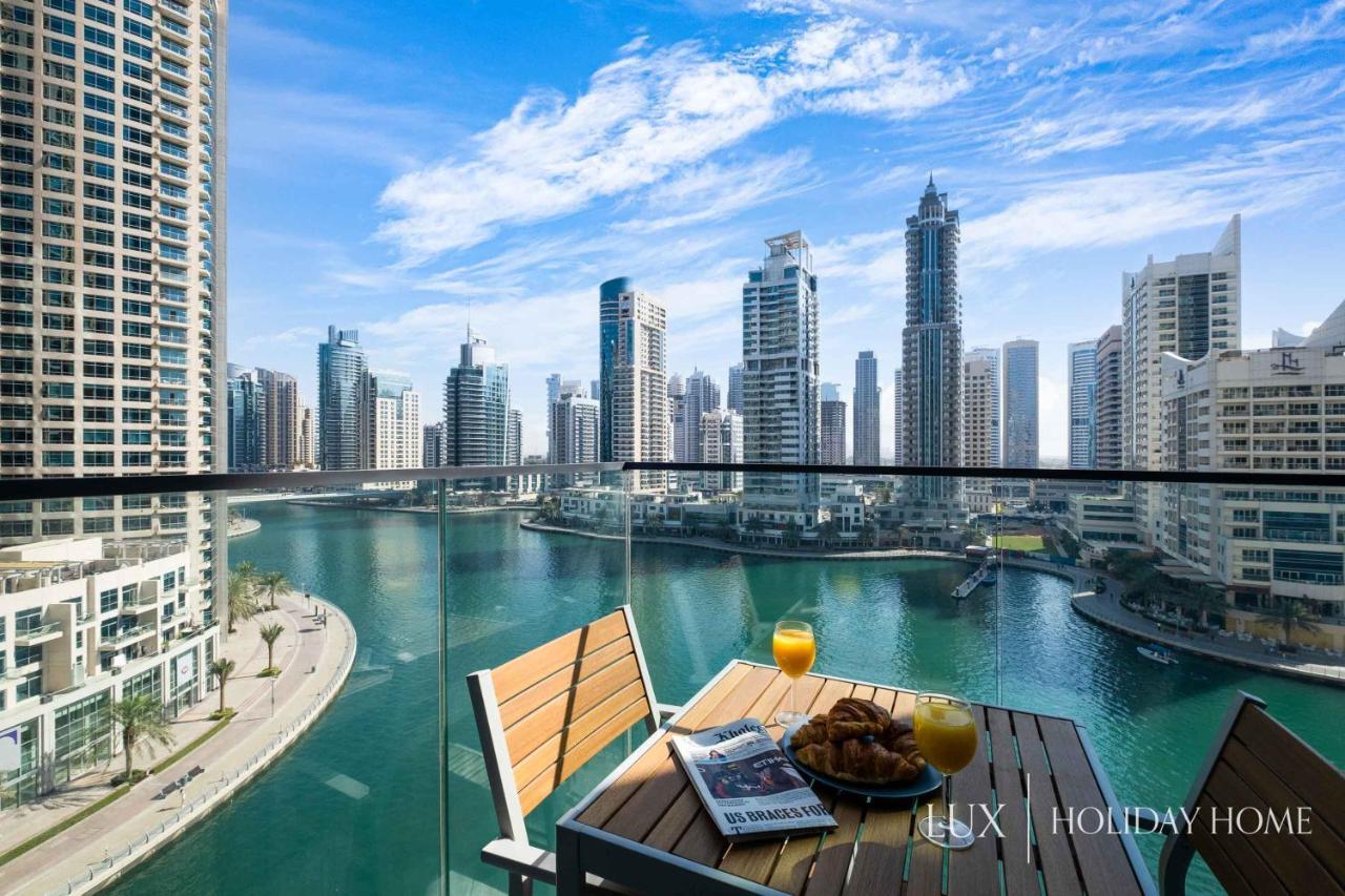 Lux - Contemporary Suite With Full Marina View Dubai Exterior foto