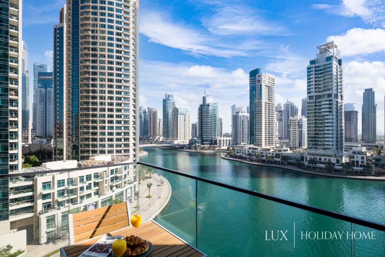 Lux - Contemporary Suite With Full Marina View Dubai Exterior foto