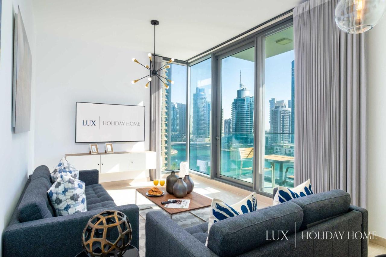 Lux - Contemporary Suite With Full Marina View Dubai Exterior foto