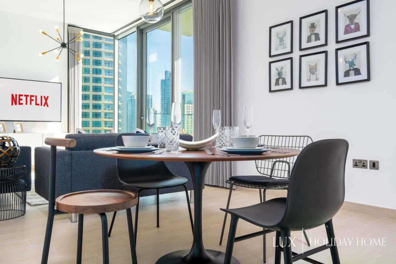 Lux - Contemporary Suite With Full Marina View Dubai Exterior foto