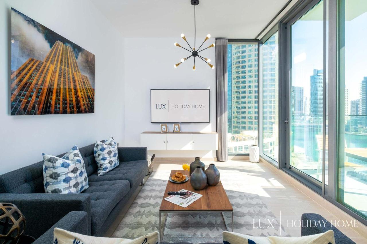 Lux - Contemporary Suite With Full Marina View Dubai Exterior foto