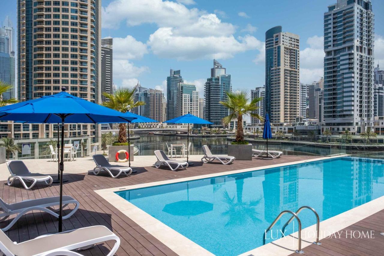 Lux - Contemporary Suite With Full Marina View Dubai Exterior foto